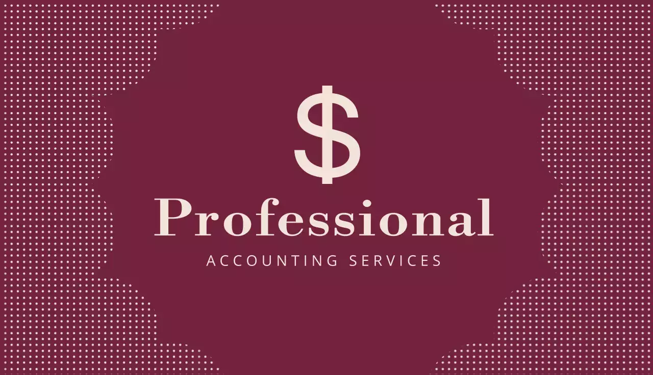 Maroon Professional Business Card