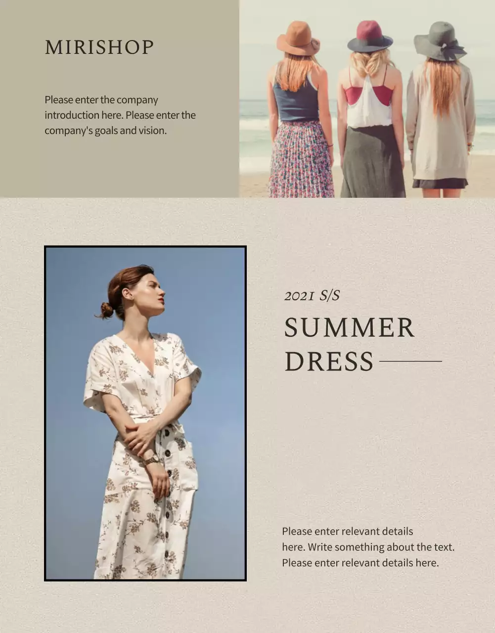 A Summer Dress with a Sentimental Design Detail