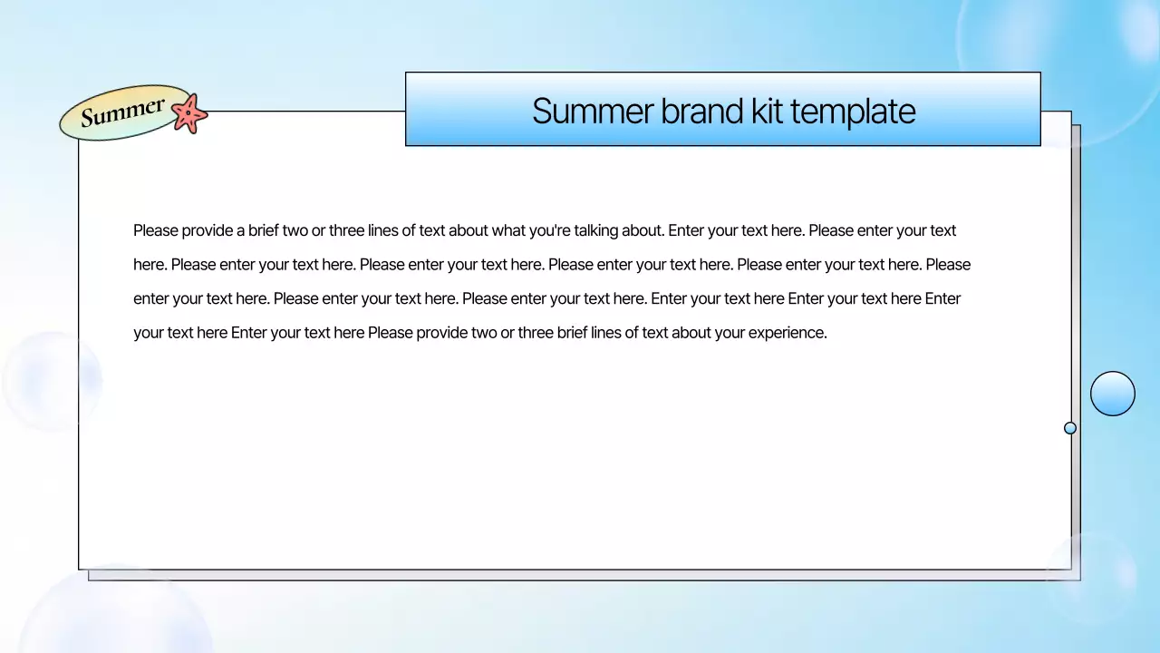 Blue Modern Summer Promotion Presentation