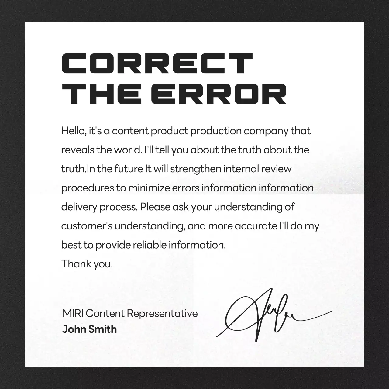 Grey Minimal Apology Guide Instagram Carousel