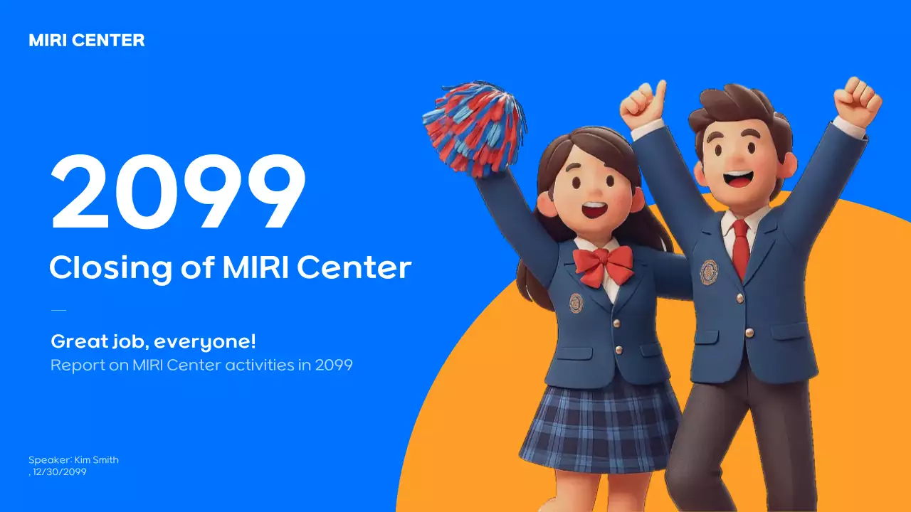 Acara Penyelesaian Akhir Tahun Blue Simple