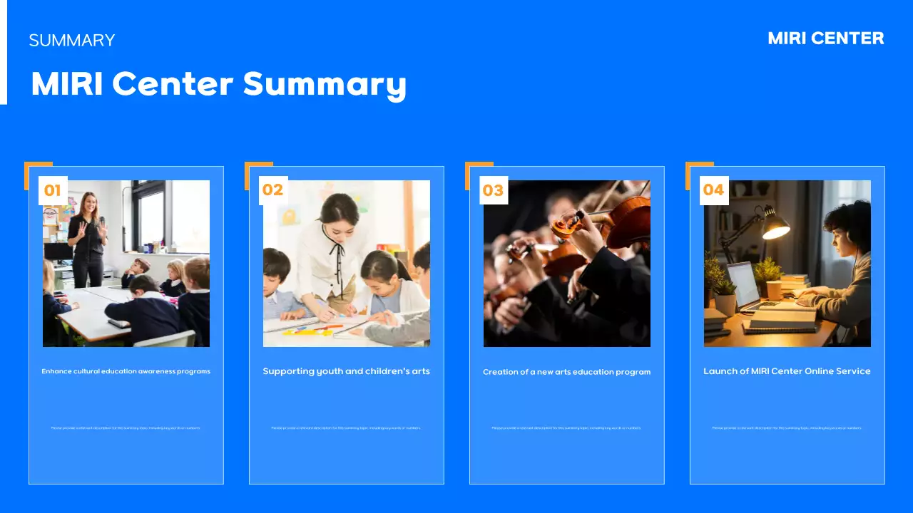 Acara Penyelesaian Akhir Tahun Blue Simple