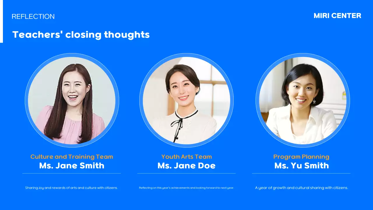 Acara Penyelesaian Akhir Tahun Blue Simple