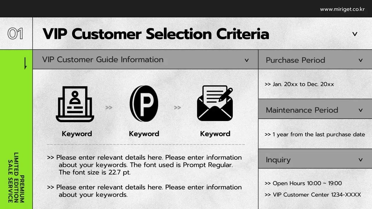 Grey Modern Vip Guide Presentation