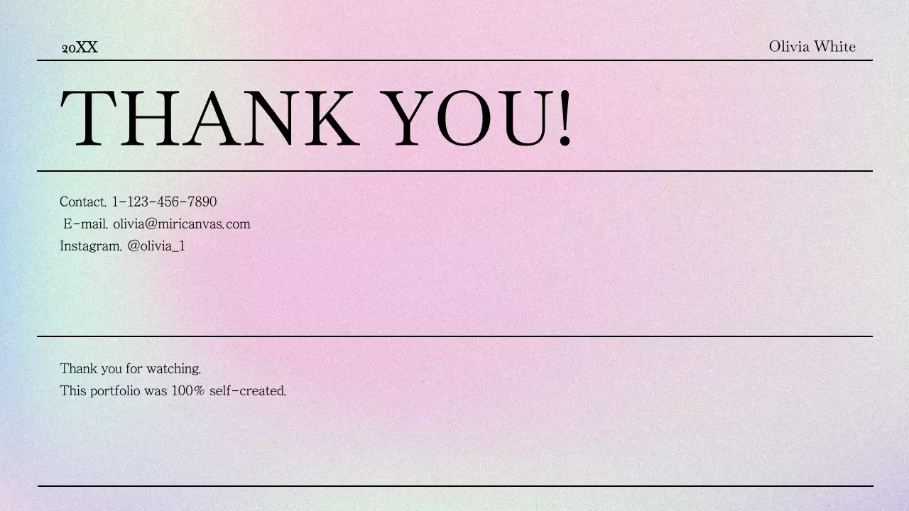 Pastel Minimal Beauty Portfolio Presentation