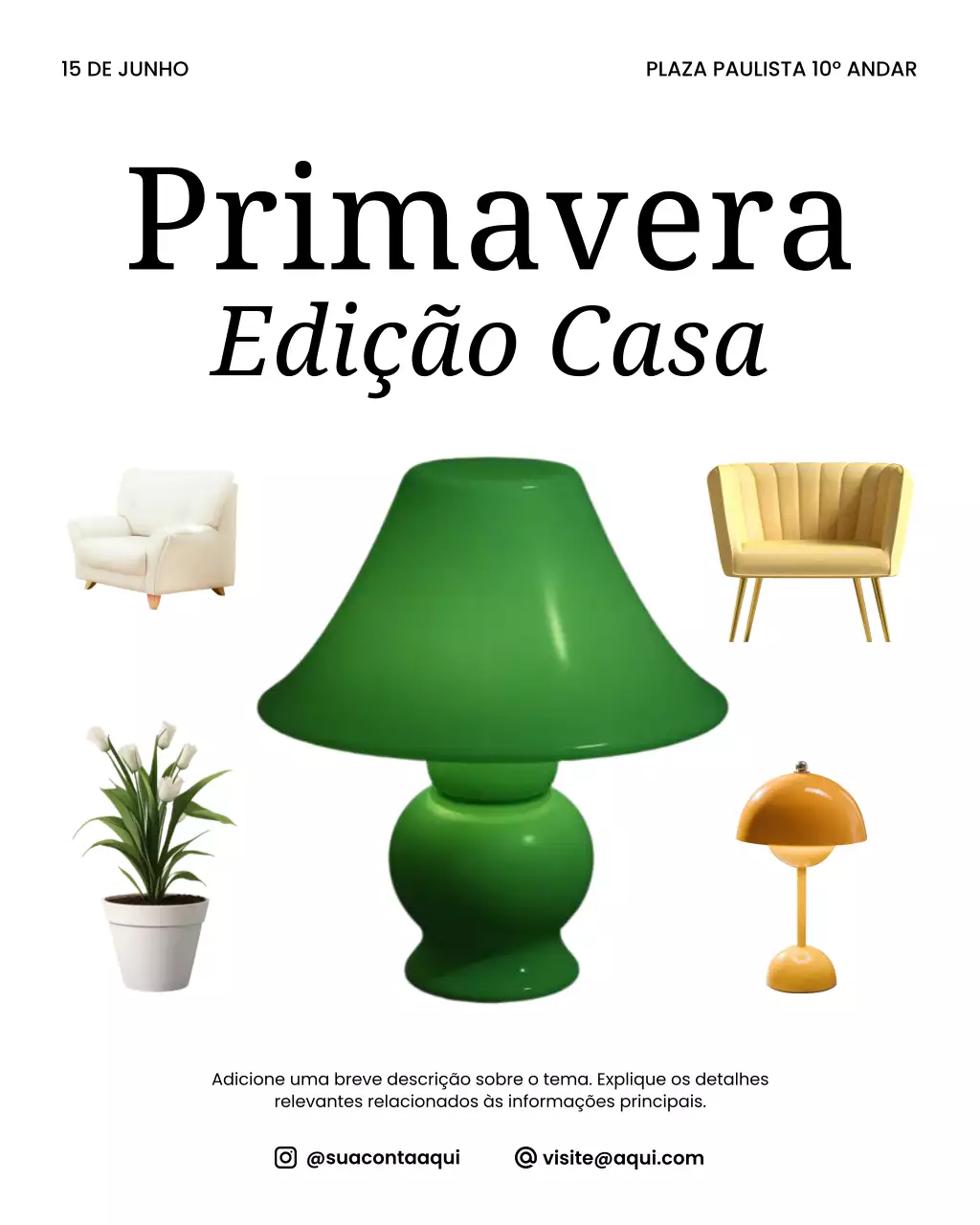 Postagem no Instagram sobre a exposição de casas modernas e sustentáveis