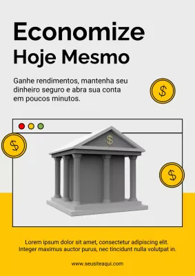 Promoção Yellow Modern Finance