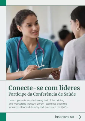 Postagem azul de convite profissional para cuidados de saúde no Instagram