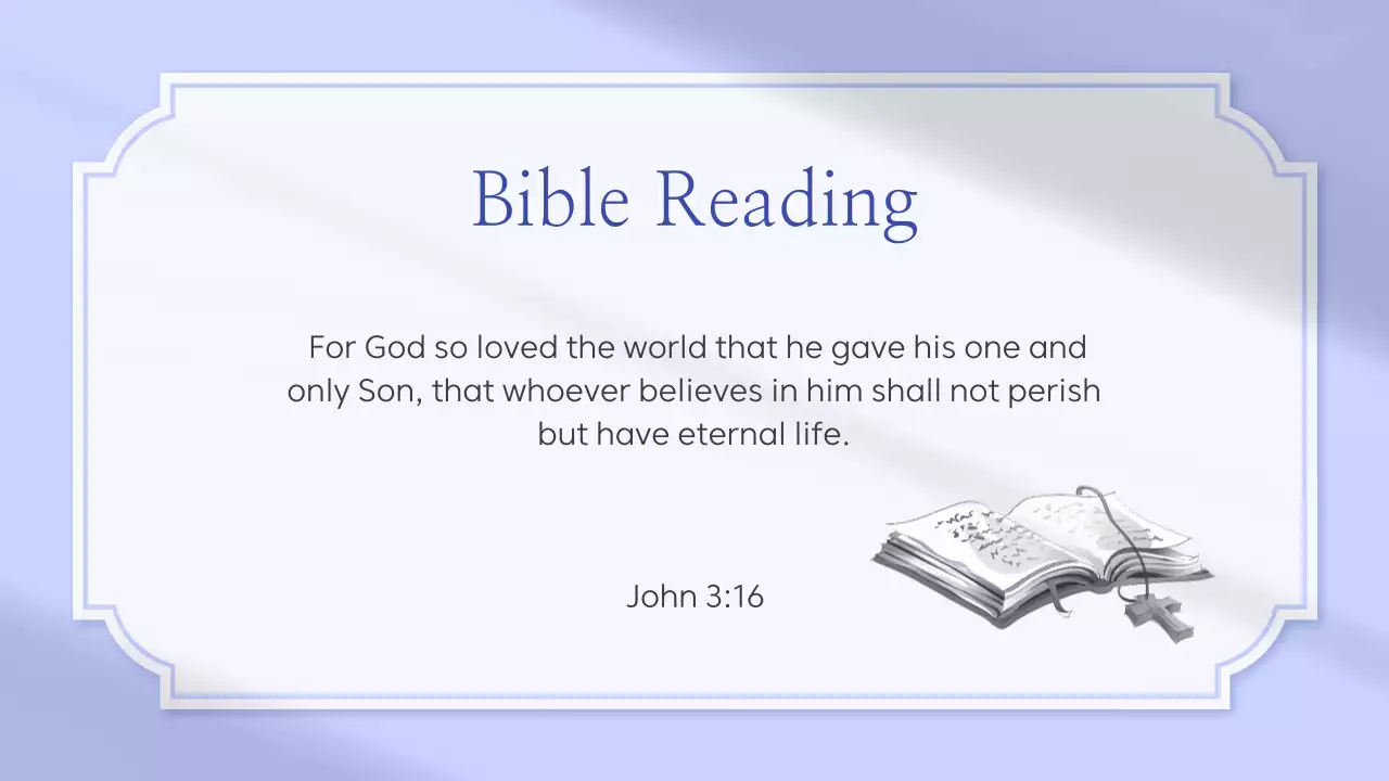 Bài thuyết trình thông báo của Nhà thờ Purple Elegant