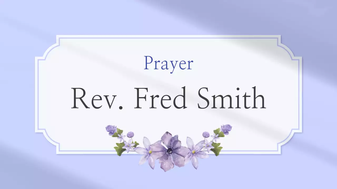 Bài thuyết trình thông báo của Nhà thờ Purple Elegant