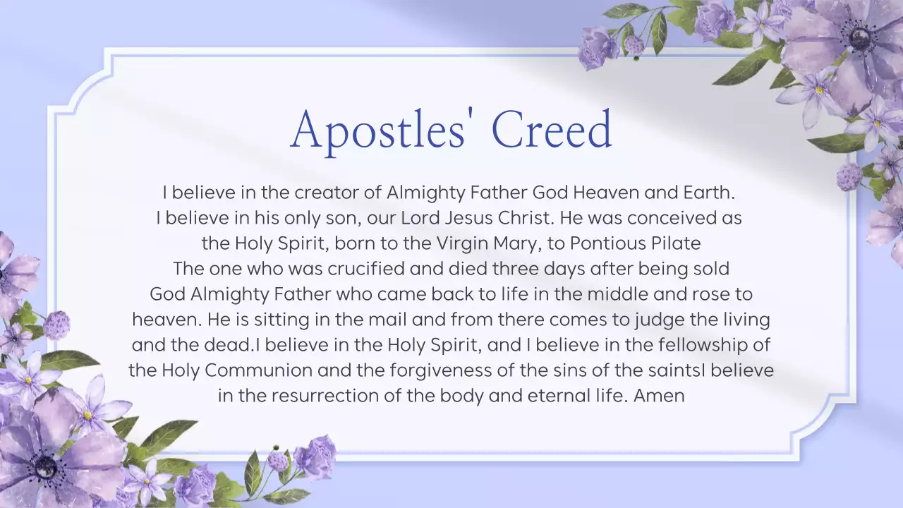 Bài thuyết trình thông báo của Nhà thờ Purple Elegant