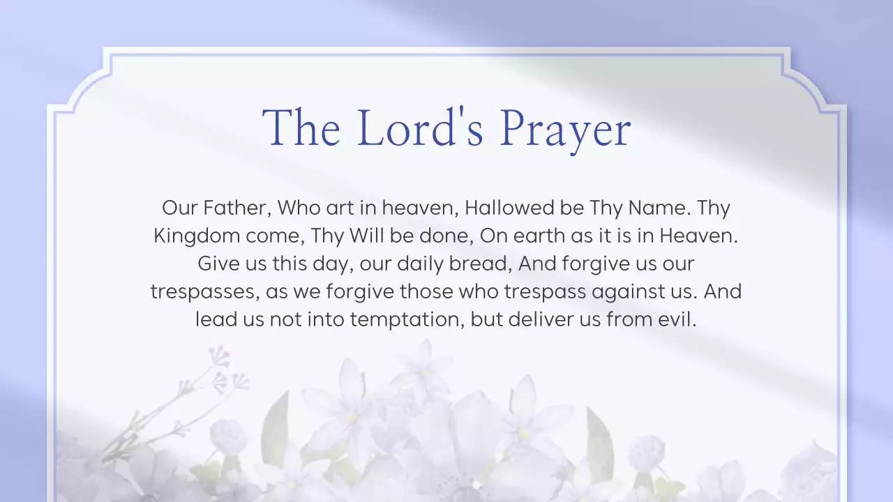 Bài thuyết trình thông báo của Nhà thờ Purple Elegant