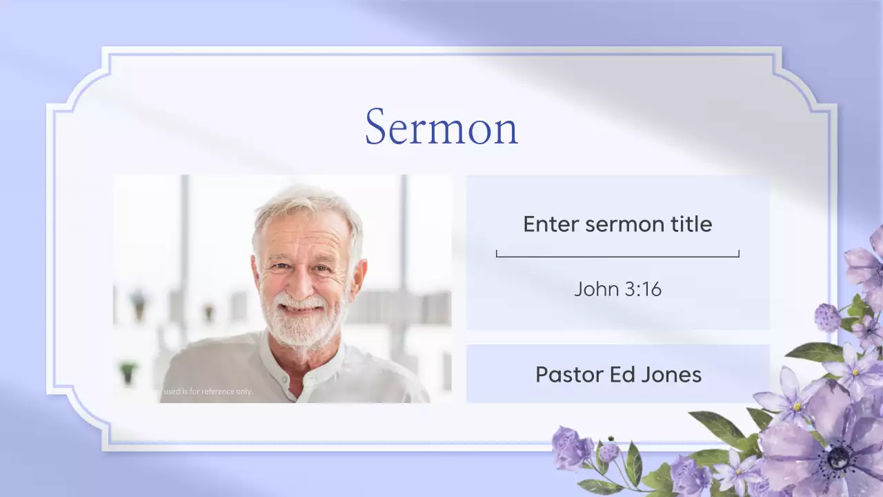 Bài thuyết trình thông báo của Nhà thờ Purple Elegant