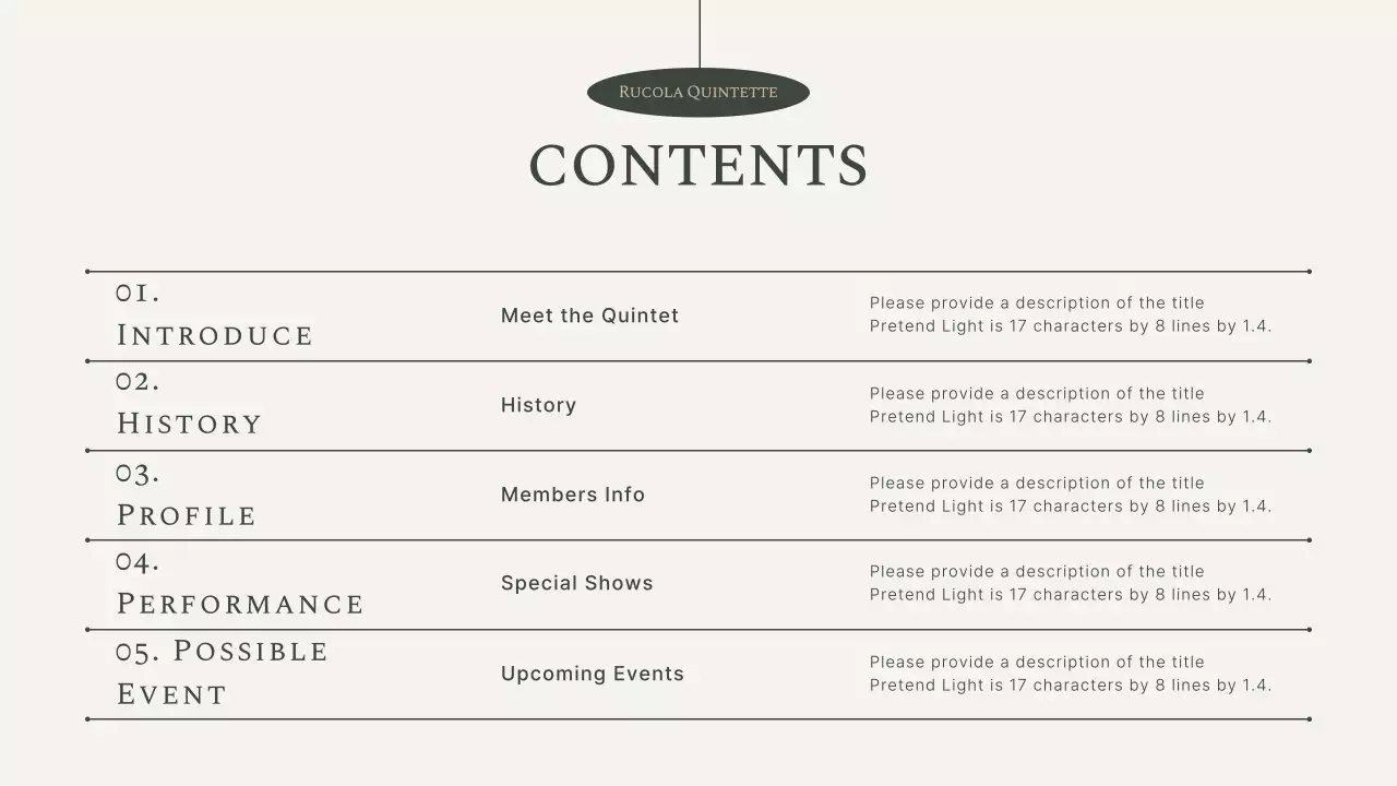 Green Elegant Music Portfolio Presentation