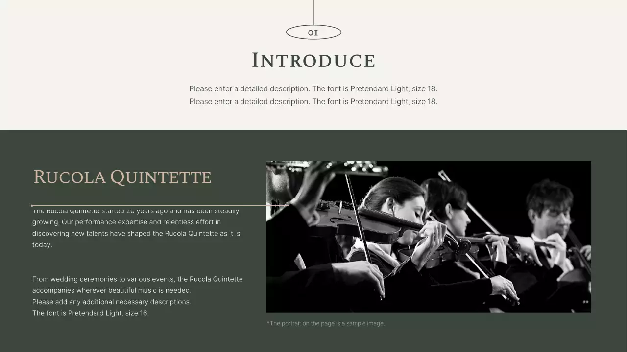 Green Elegant Music Portfolio Presentation