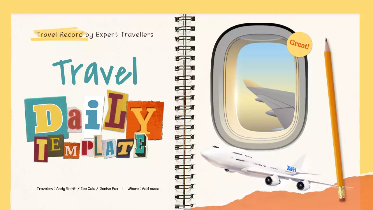 노랑의 아기자기한 여행 다이어리 계획서