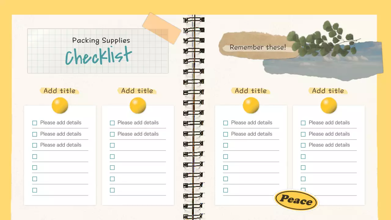 노랑의 아기자기한 여행 다이어리 계획서