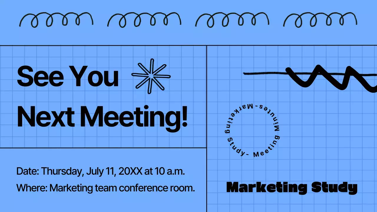 Blue Modern Marketing Minutes Document Presentation