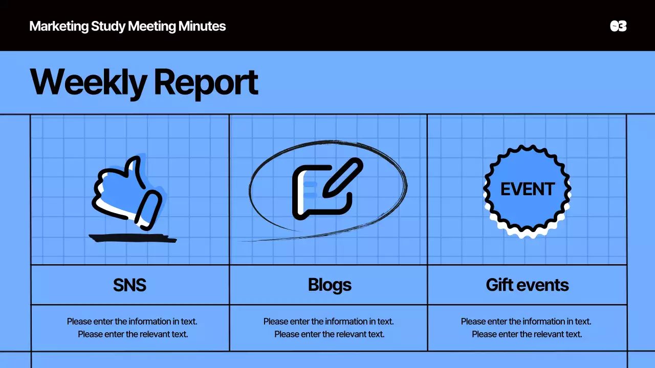 Blue Modern Marketing Minutes Document Presentation