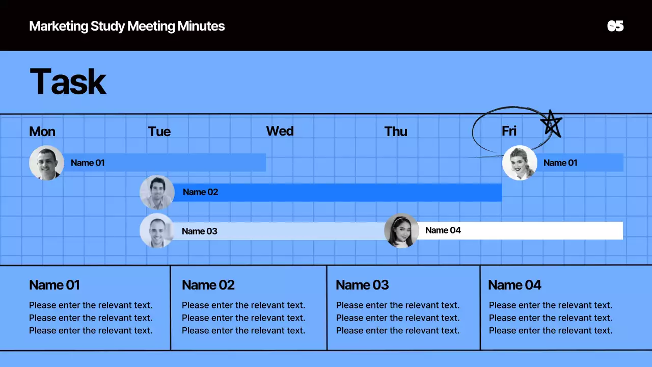 Blue Modern Marketing Minutes Document Presentation