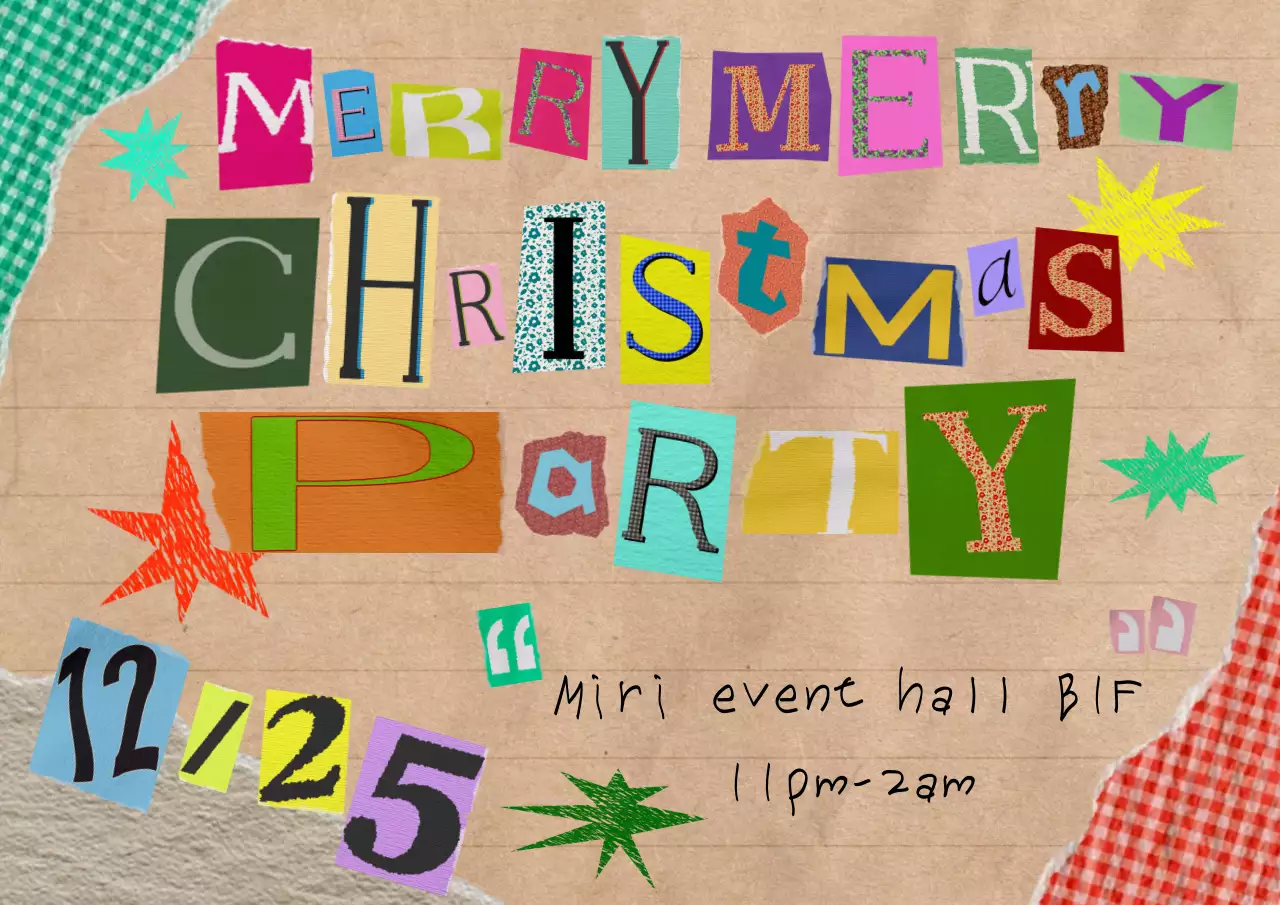 무지개 빈티지 크리스마스 행사