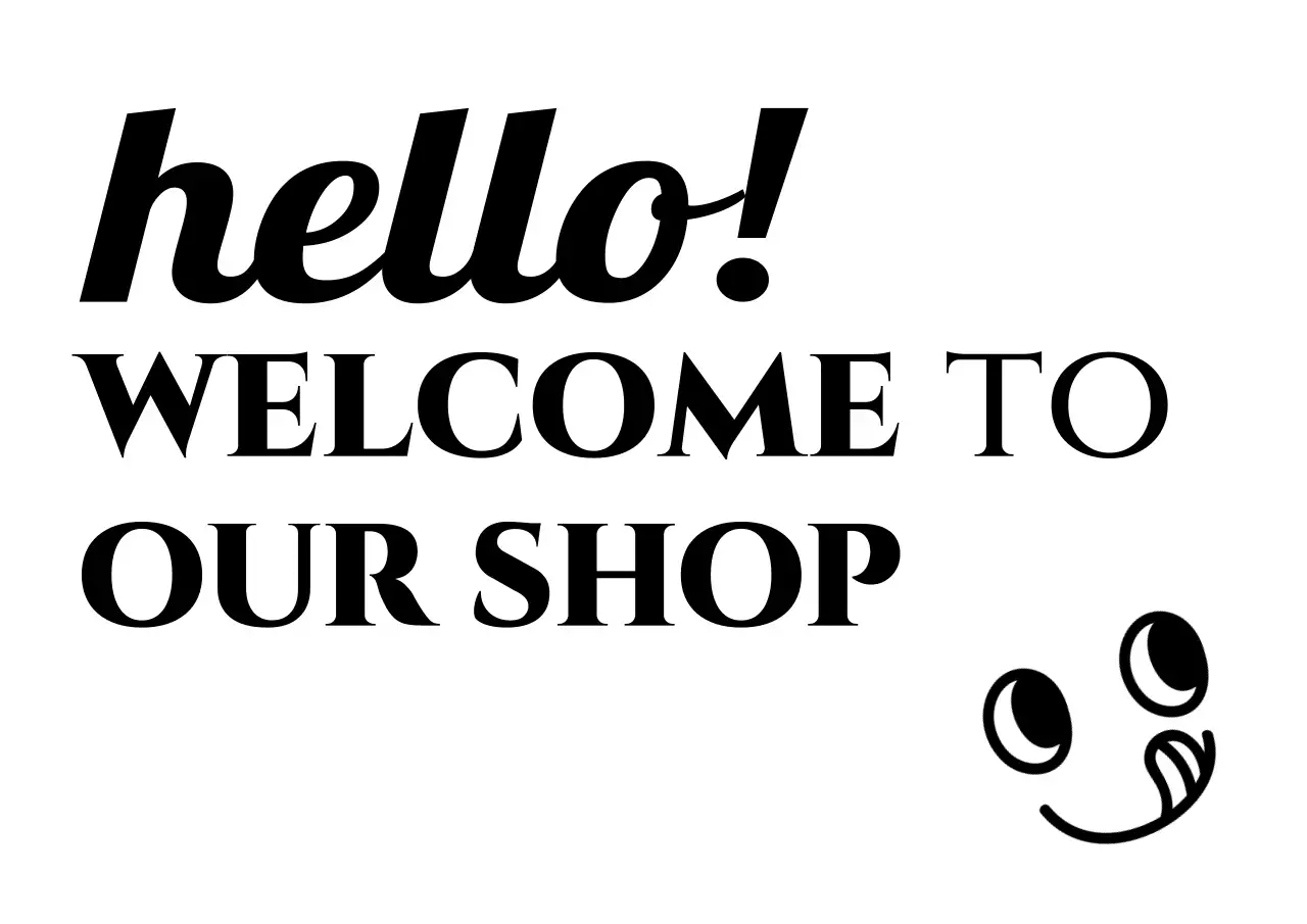 黒 シンプル ウェルカム 看板 カフェ文章