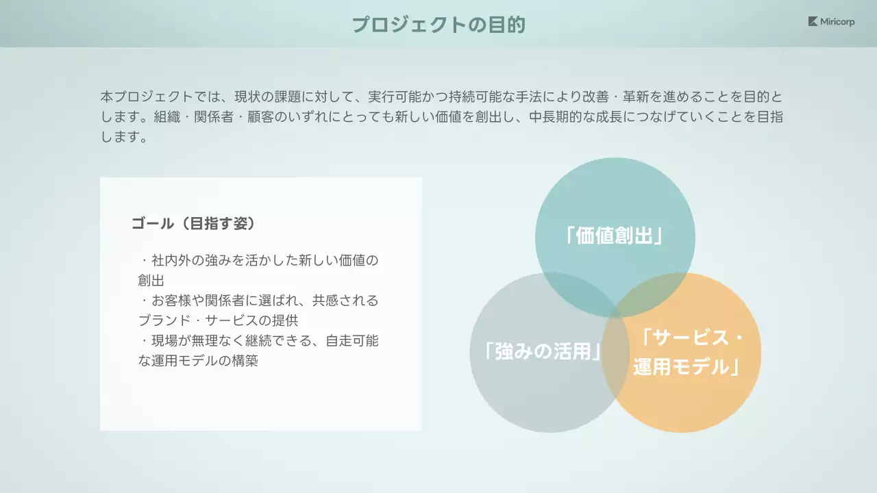 水色 モダン 観光 提案書