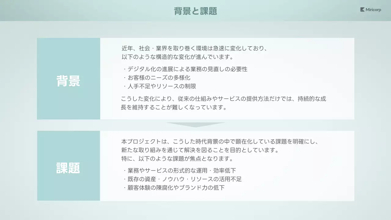 水色 モダン 観光 提案書