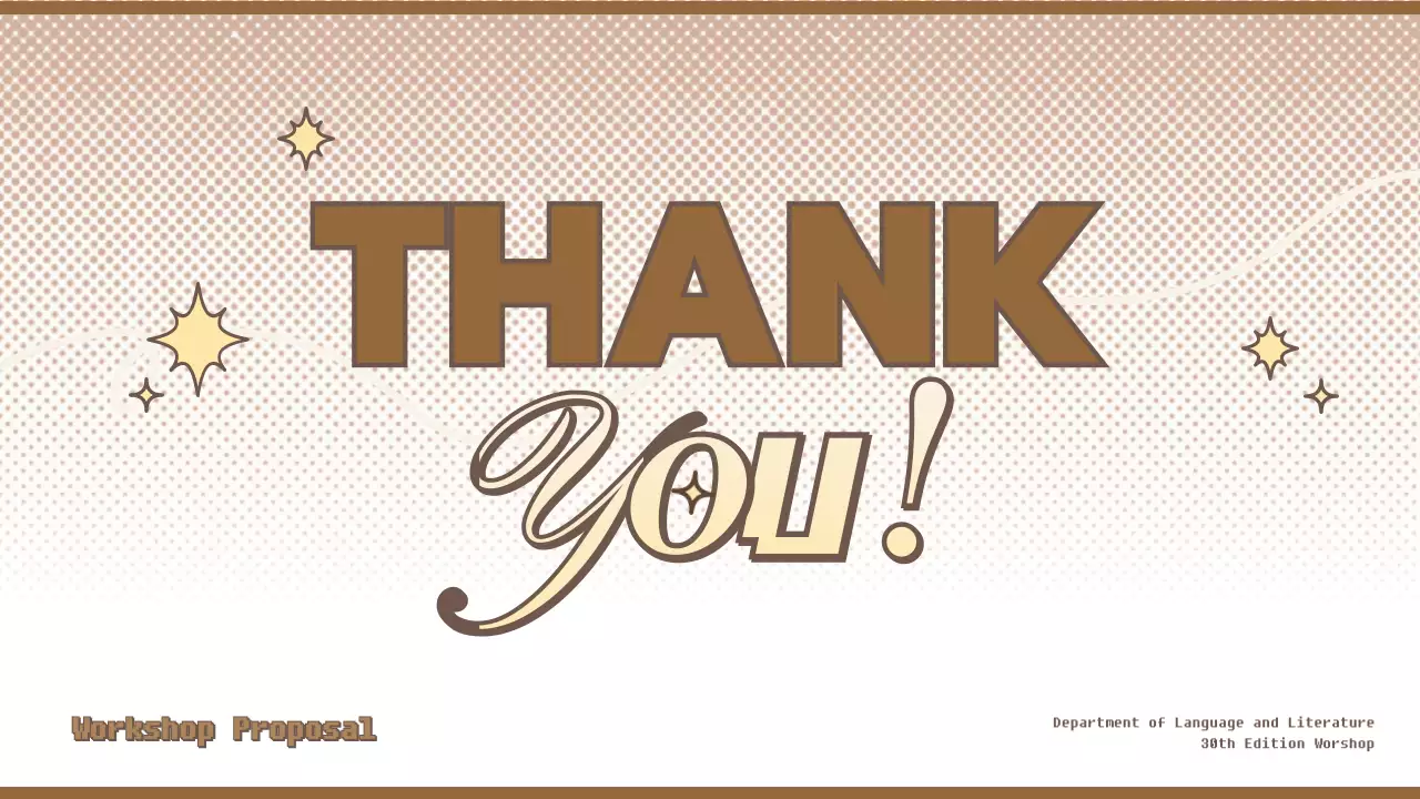 Brown Retro Workshop Proposal Presentation