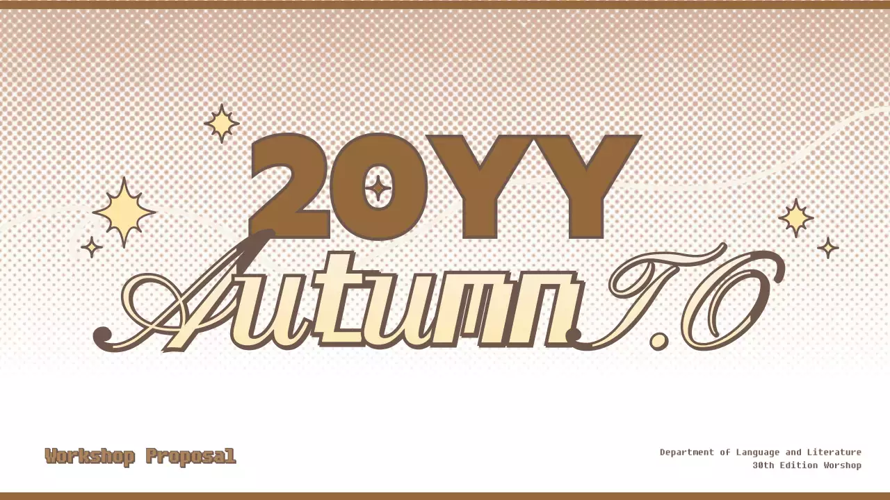 Brown Retro Workshop Proposal Presentation