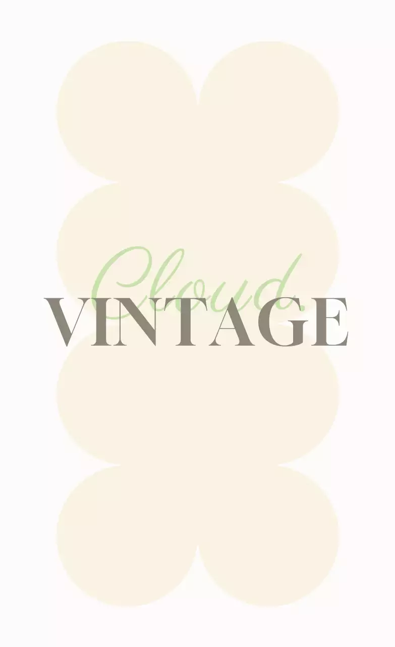 温かみのある色とりどりのテキストと円形で構成されたヴィンテージショッピングモールのプロモーション