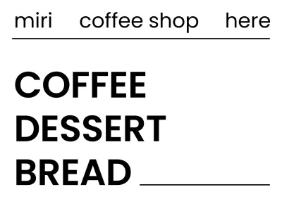 白黒 シンプル コーヒーショップ 看板 カフェ文章