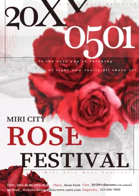 Promote the classic red and gray of the Tournament of Roses