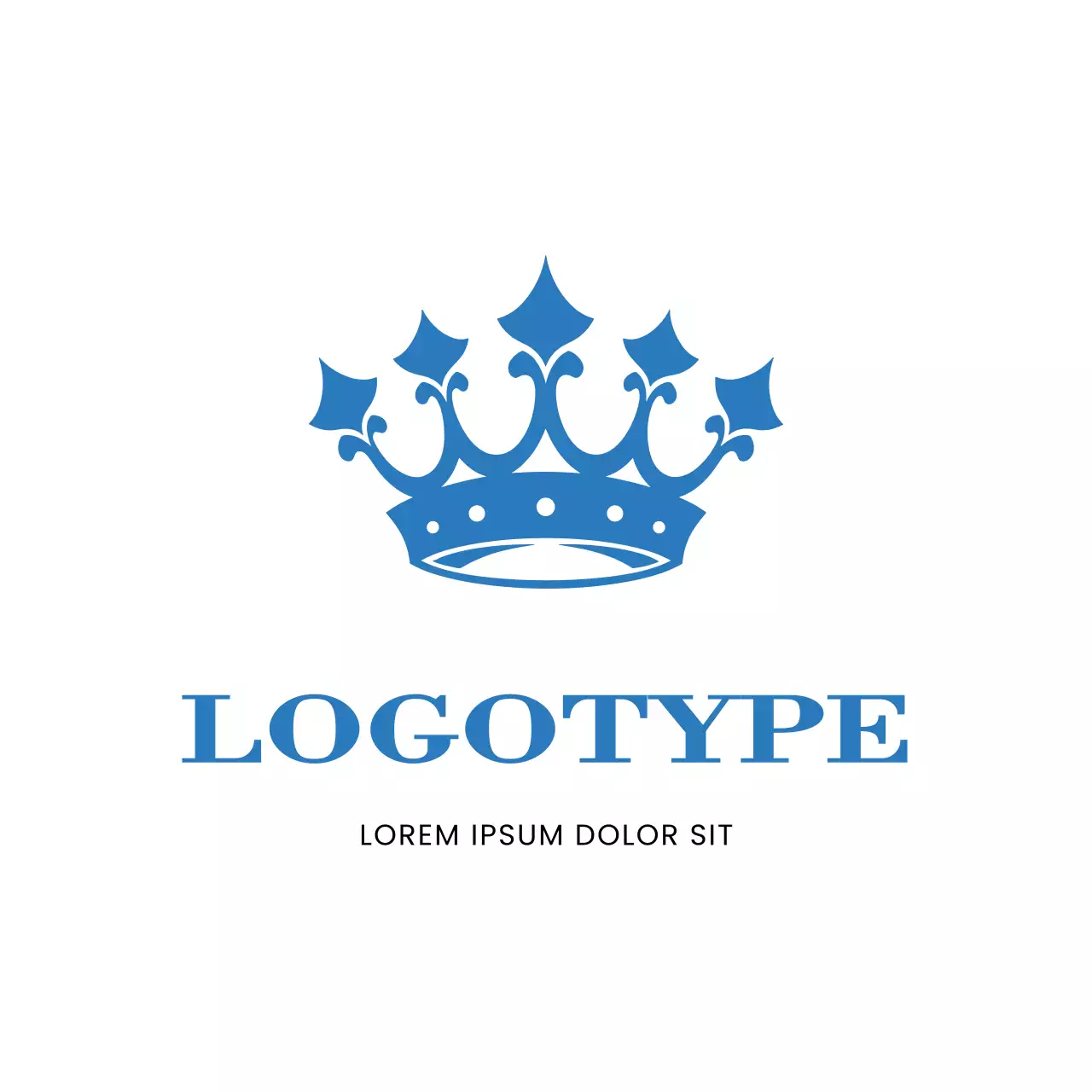 Blue Classic Design Logo