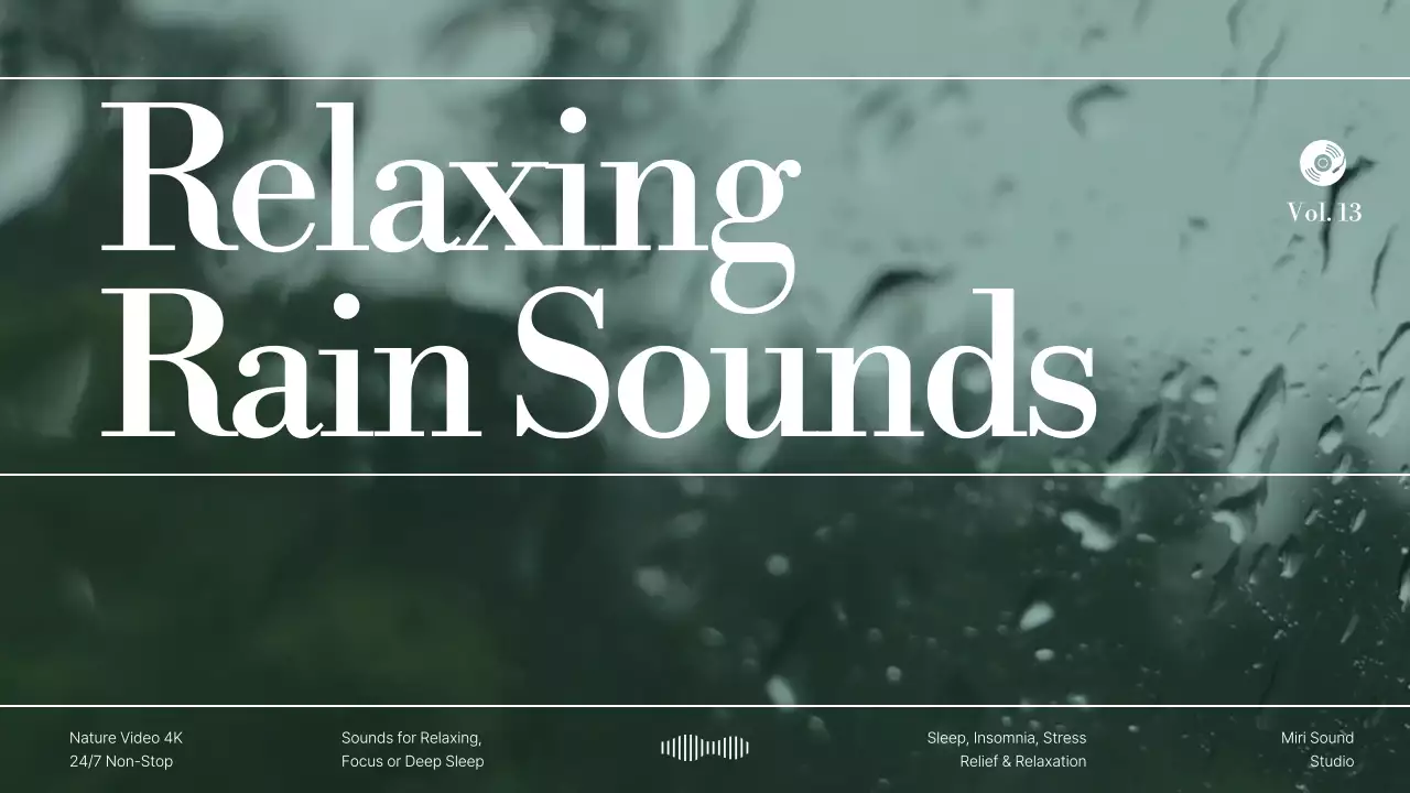 녹색 비내리는 풍경의 잠잘 때 듣기 좋은 플레이리스트