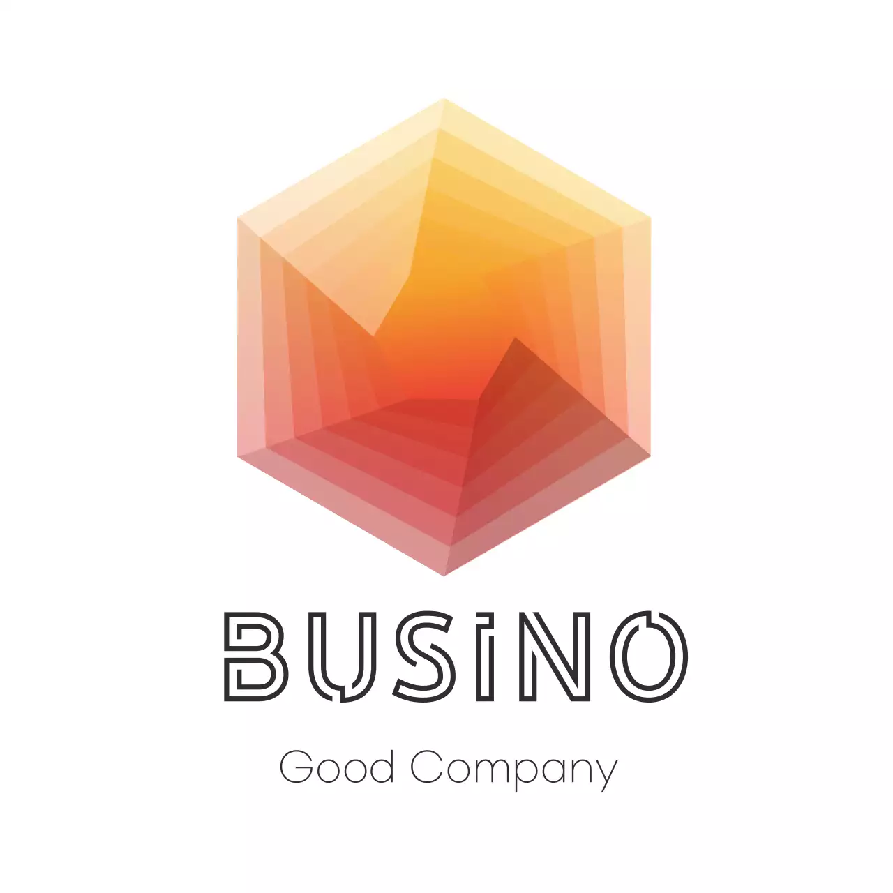 オレンジ モダン 会社案内 ロゴ