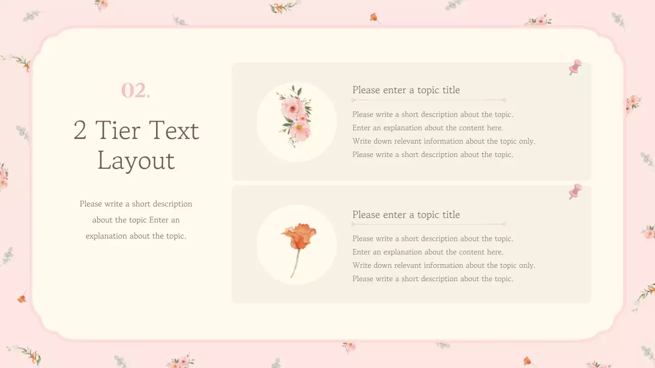 Pink Floral Wedding Presentation