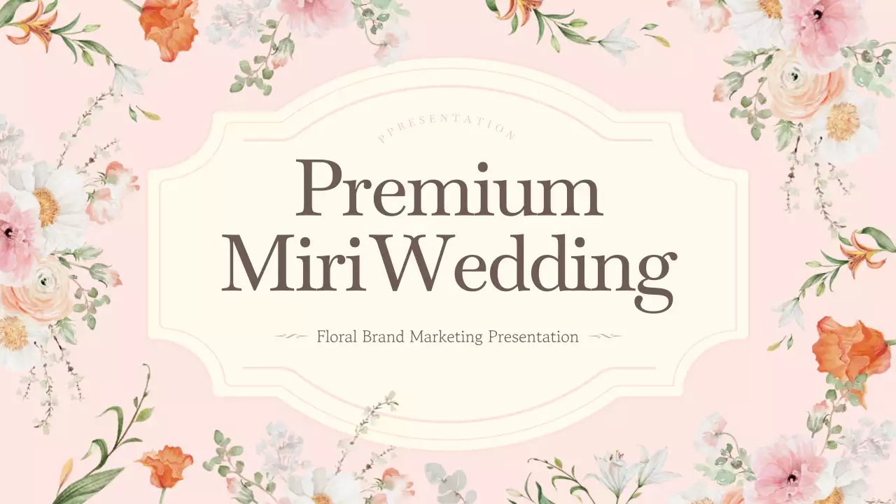 Pink Floral Wedding Presentation