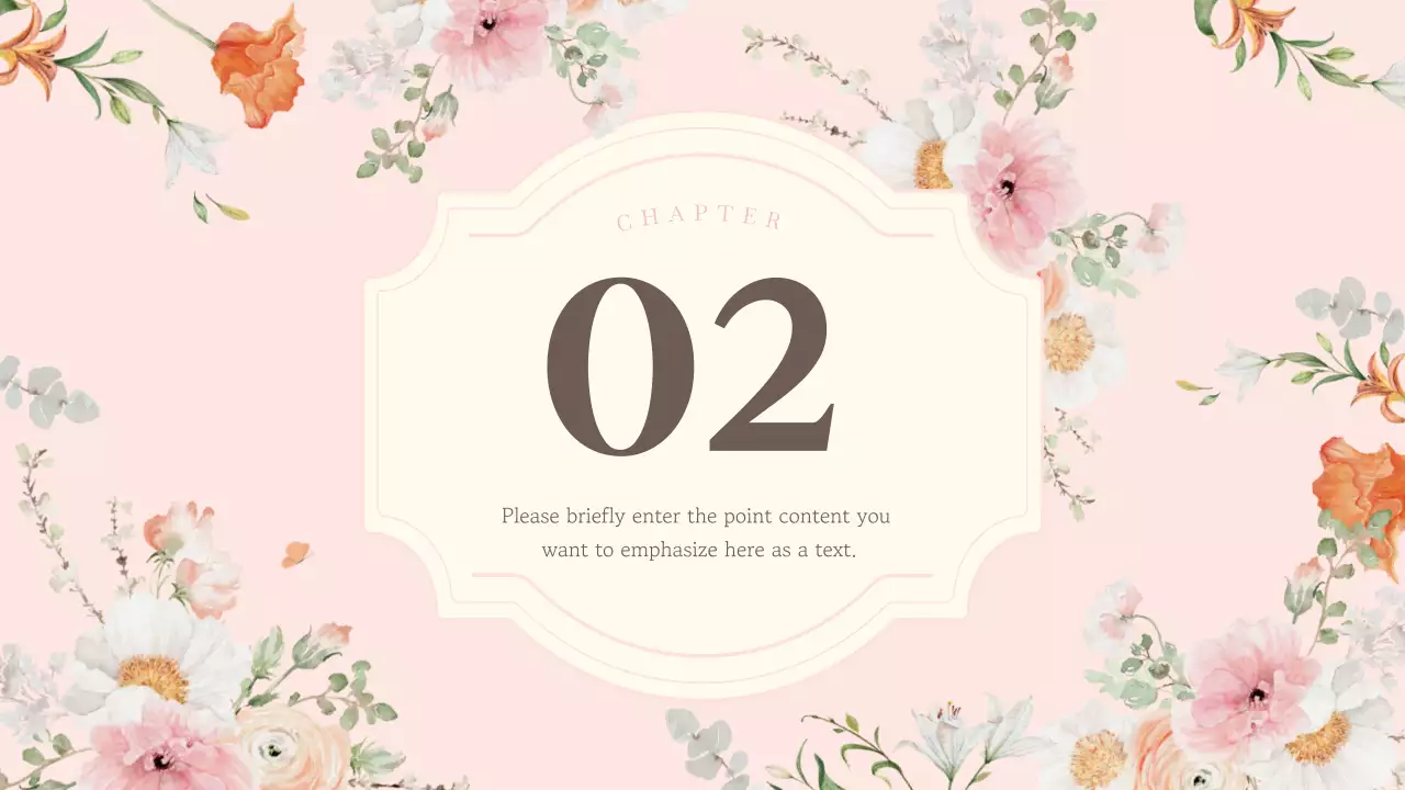 Pink Floral Wedding Presentation