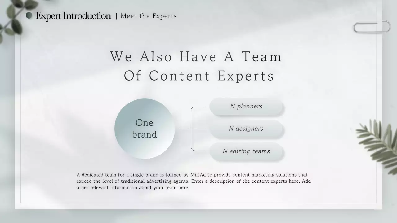 초록색과 흰색의 모던한 스토리텔링형 기업 소개서