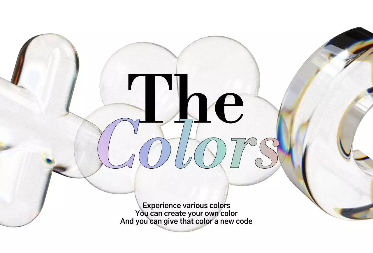 흰색과 검정색의 유리 오브제가 있는 세련된 디자인의 팝업스토어 굿즈