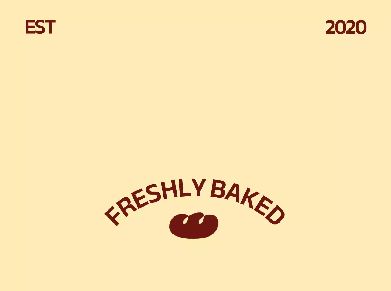 짙은 갈색 깔끔한 화이트 타이포