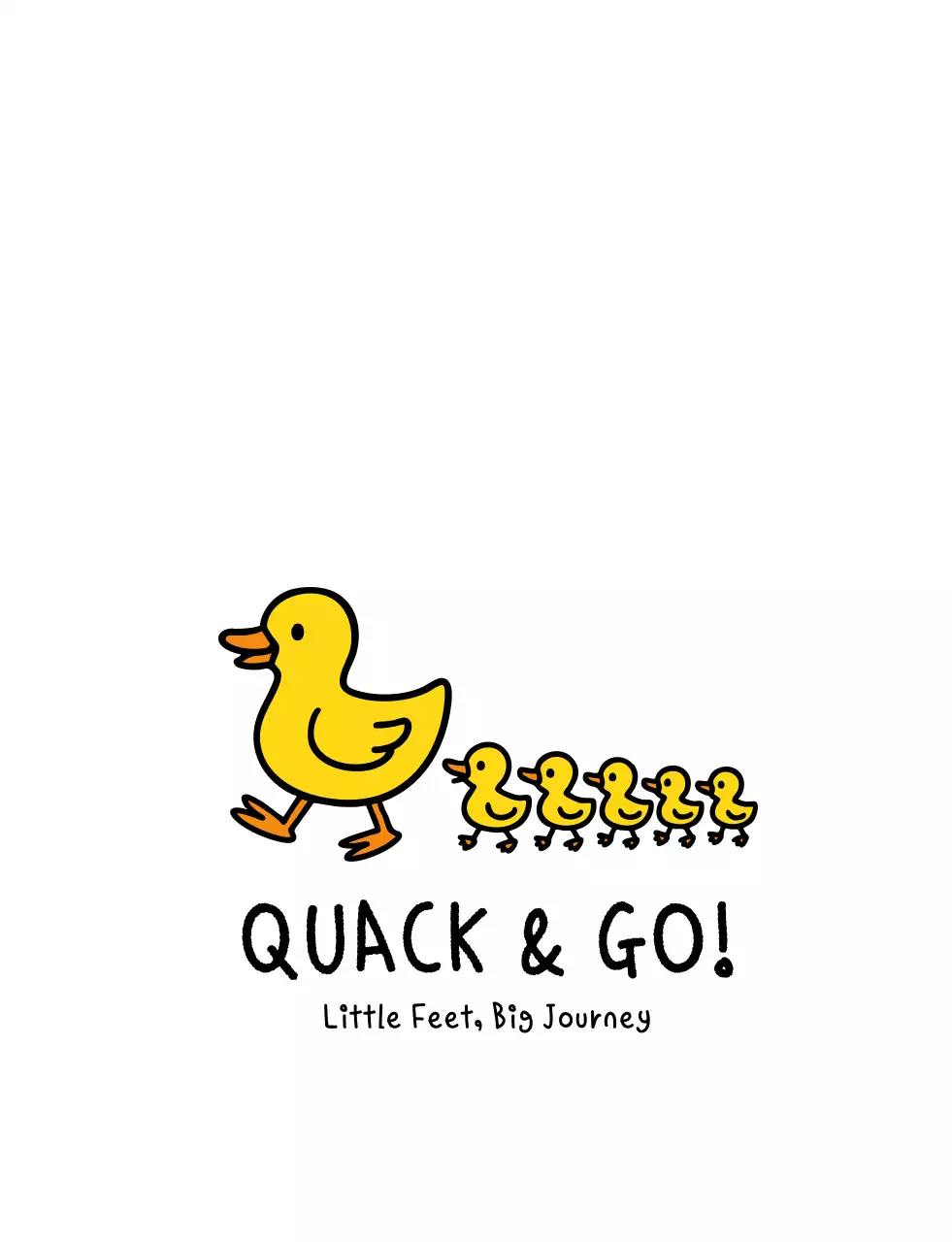 노랑 심플 동물 가족