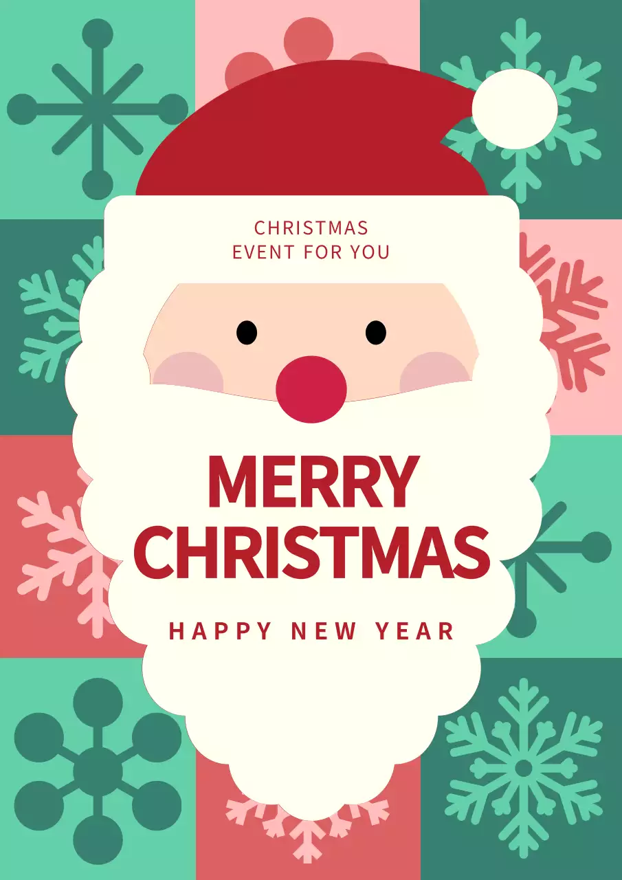 빨강 아기자기한 크리스마스 행사