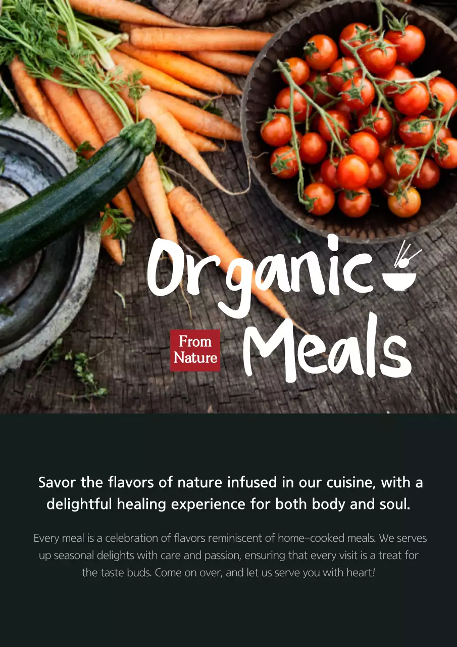 Brown Rustic Organic Promotion Poster