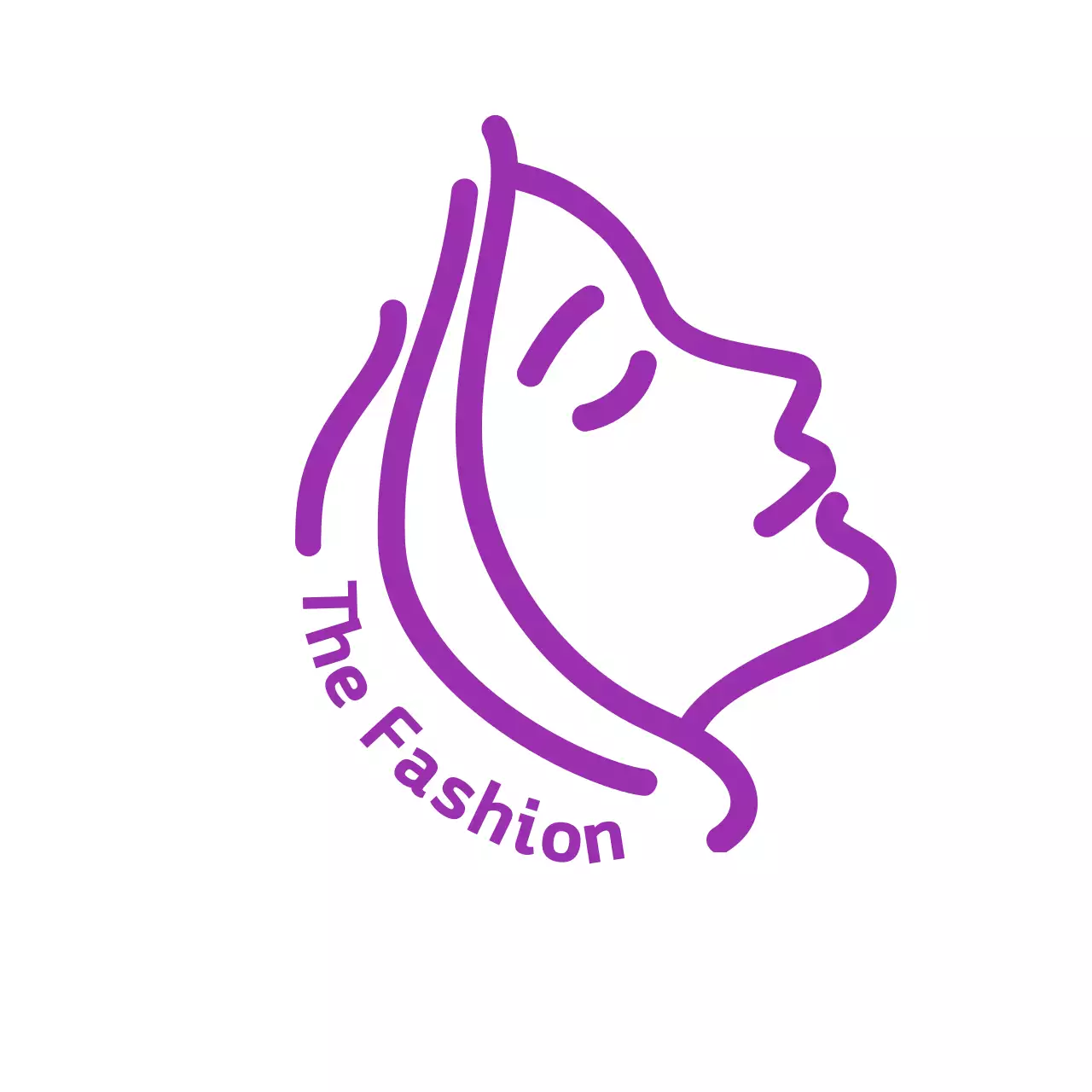 보라 미니멀 패션 로고