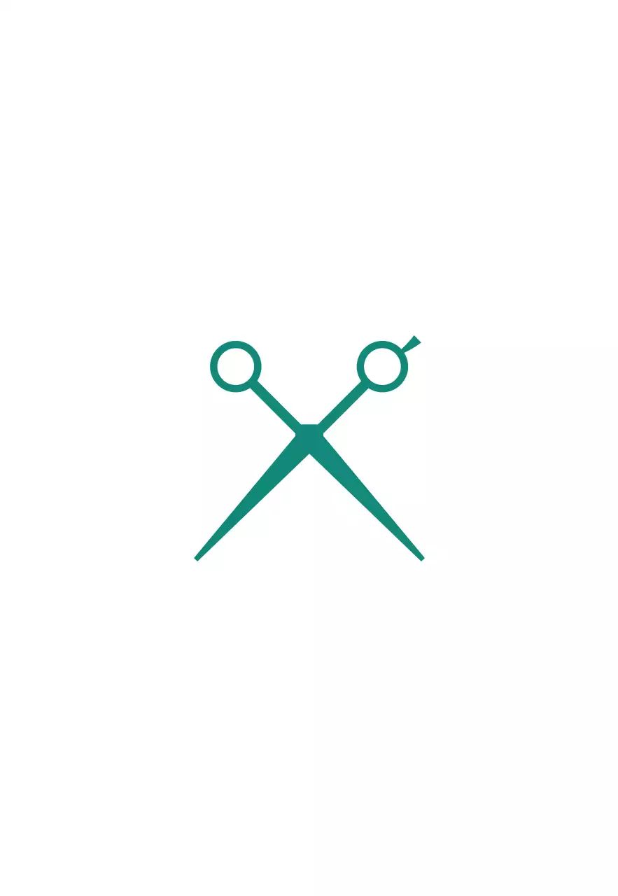 白と黒のターコイズブルーのメイエールヘアサロンのテキストで構成された洗練された印象の店舗看板