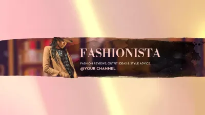 Pink Trendy Fashion Promotion YouTube Thumbnail