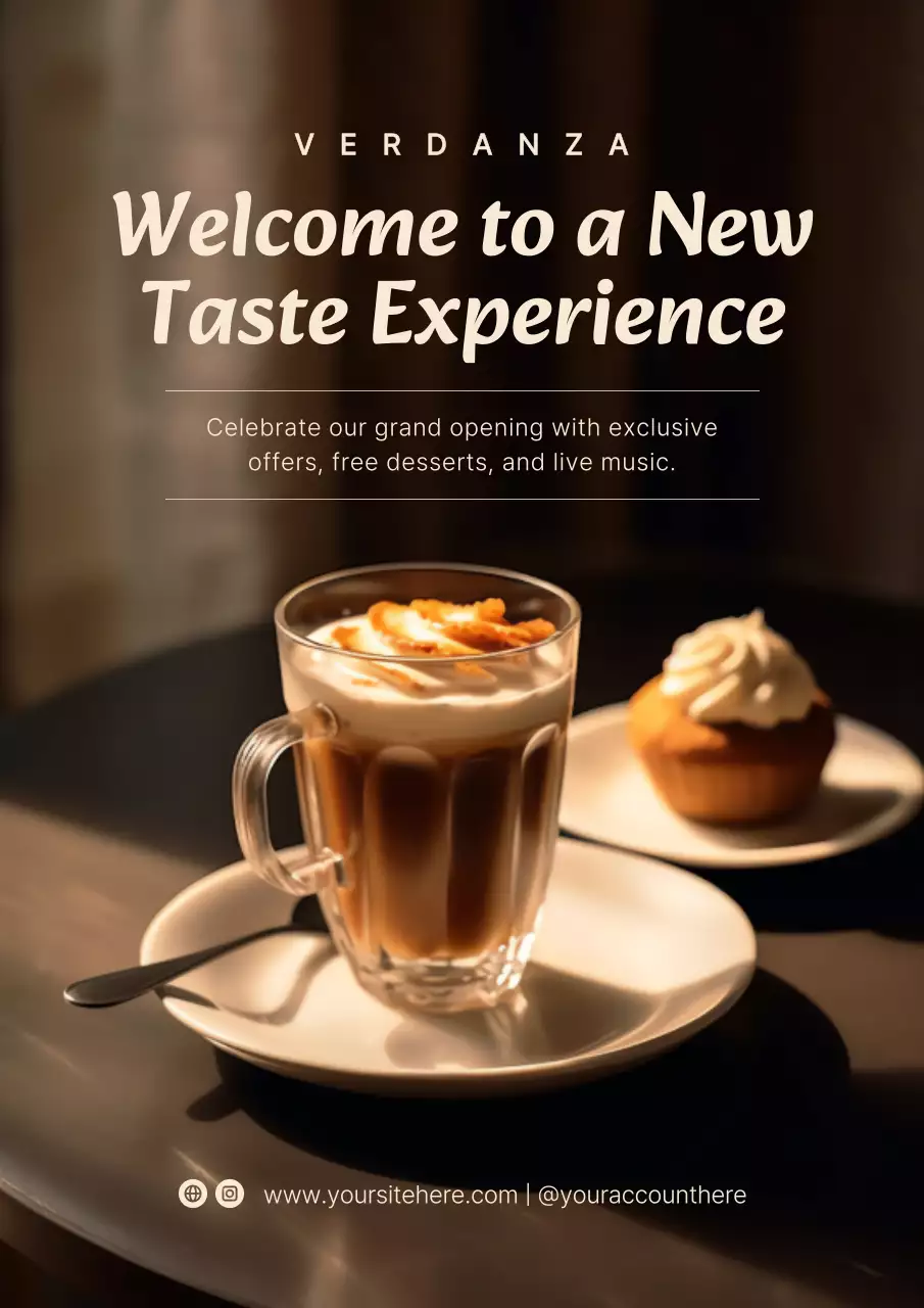 Brown Modern Cafe Promotion