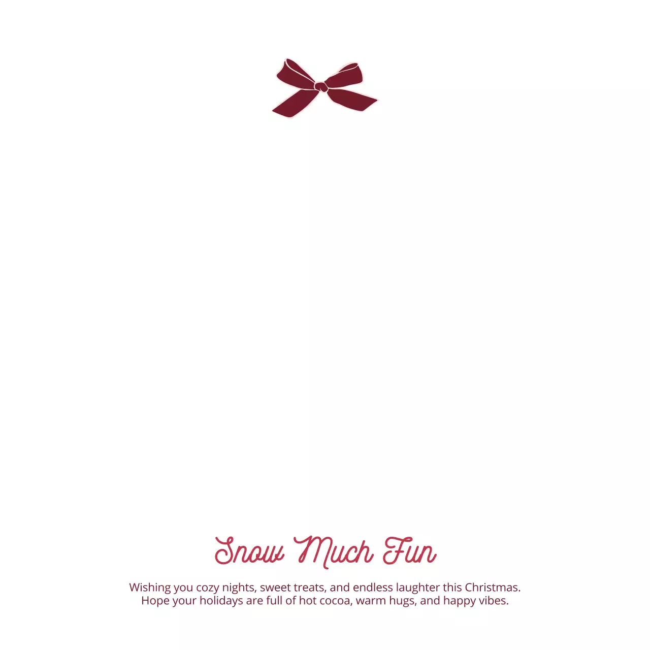 핑크 아기자기한 크리스마스 엽서